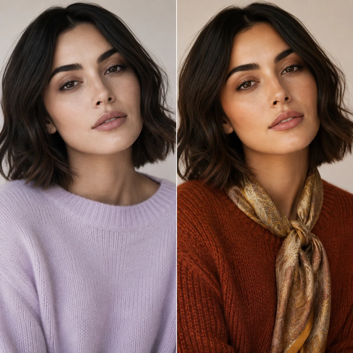 Illustrative gold and silver jewelry comparison under neutral light